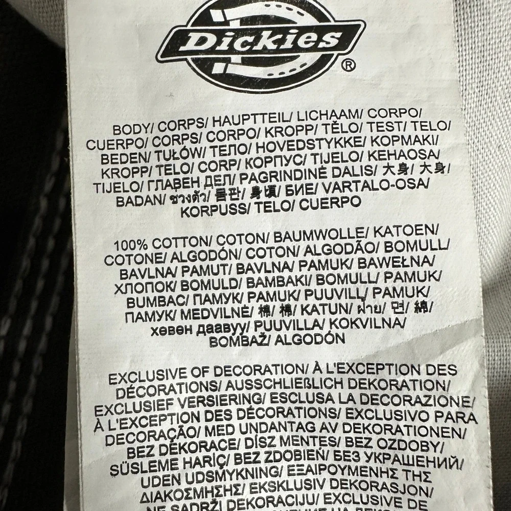 Dickies Pants Mens 32X30 Brown Duck Canvas Carpenter Utility Workwear Trousers